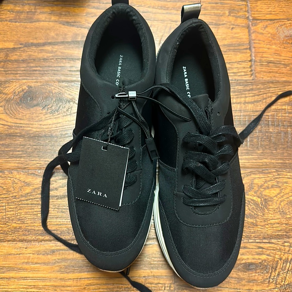 Zara platform sneakers size 38 women NWT 7.5 US